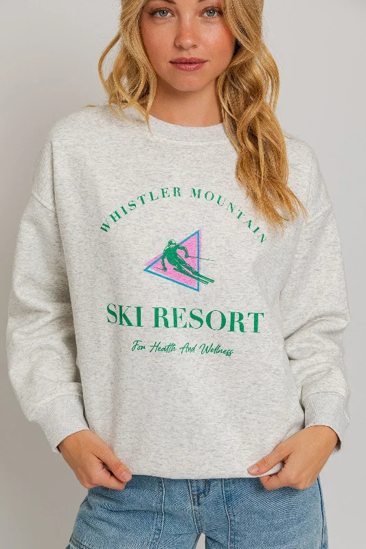 Whistler Ski Resort Sweat Shirt Sharp Women's Italian