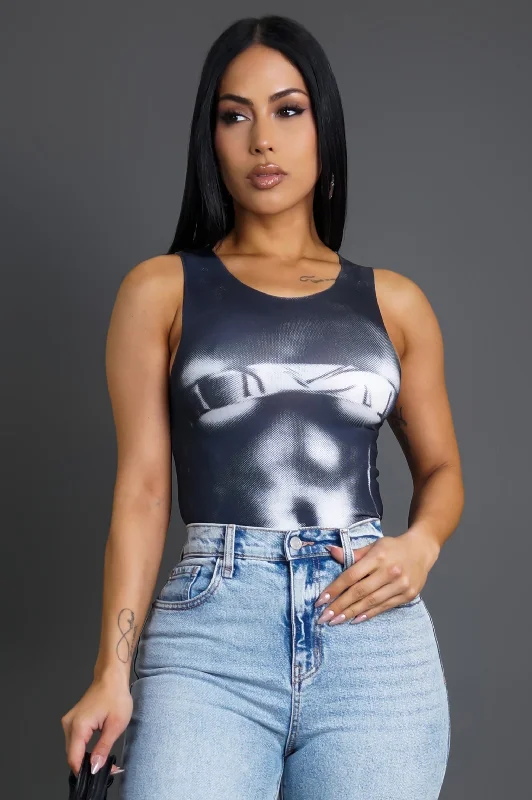 Ain't Real Top- Black Streetwear Style for 