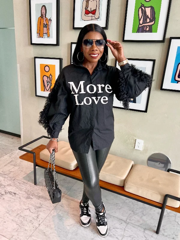 More Love Shirt Youthful Women's Pop