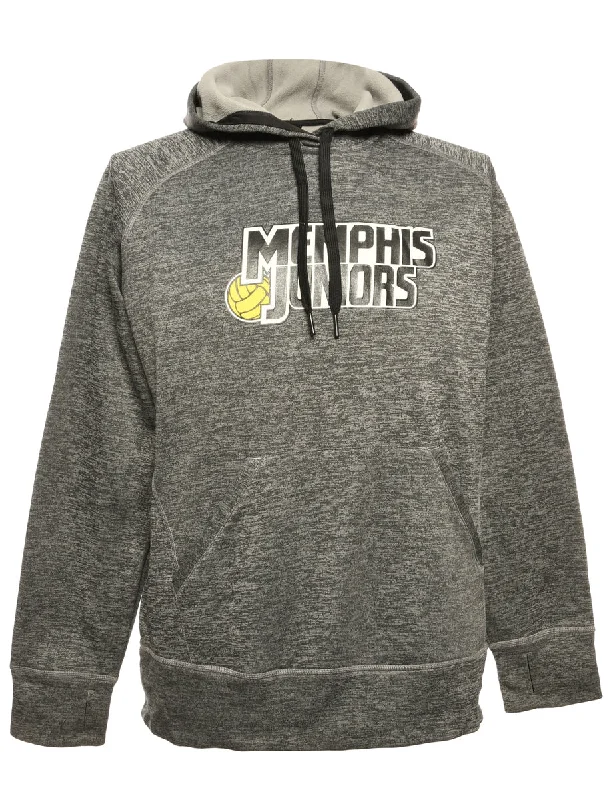 Grey Adidas Printed Hoodie - L Elegant Women's 
