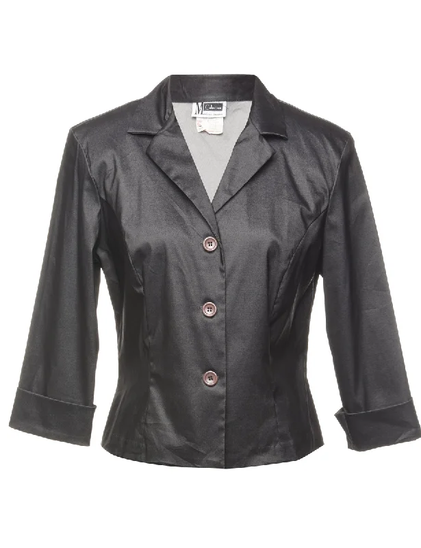 Button Front Jacket - M Stylish Women's Tropical 