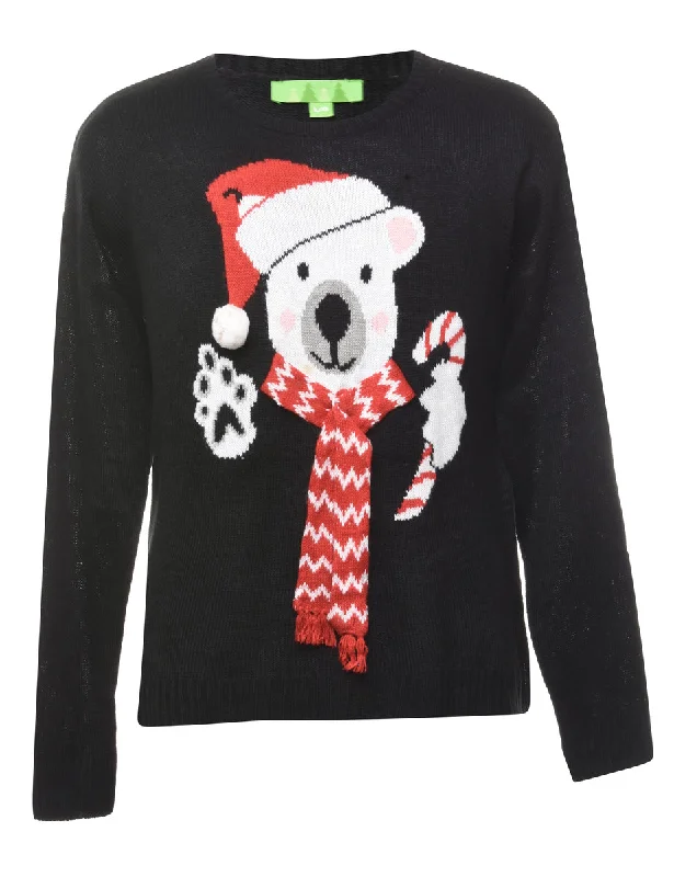 Festive Season Christmas Jumper - L Casual Women's Japanese 