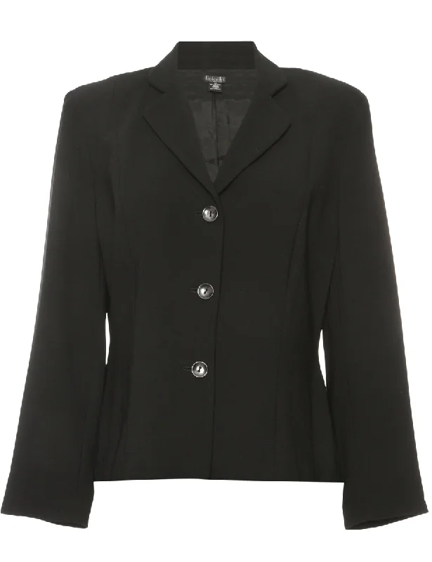 Black Rafaella Jacket - M Earthy Women's Hemp - based