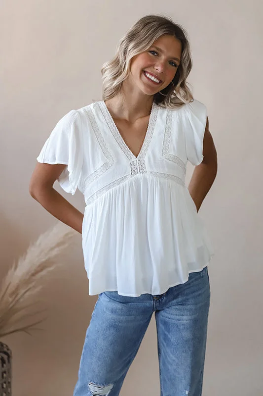 Ivory Lillian Blouse Luxurious Women's High -  end
