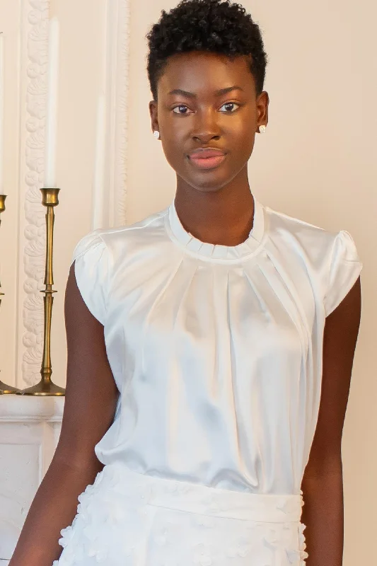 Annik Satin Blouse Youthful Women's Anime - inspired