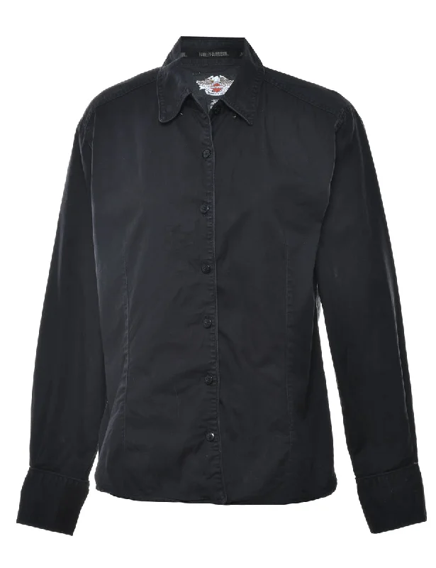 Harley Davidson Black Shirt - M Sporty Women's Athleisure 