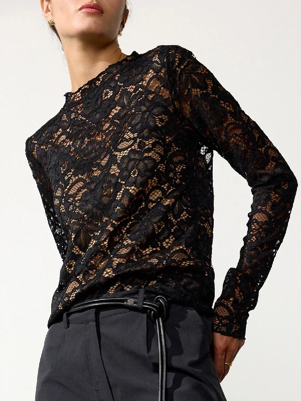 The Donne Floral Lace Top Artistic Women's Avant - 
