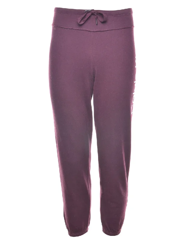 Calvin Klein Plum Track Pants - W35 L27 Unique Women's Upcycled