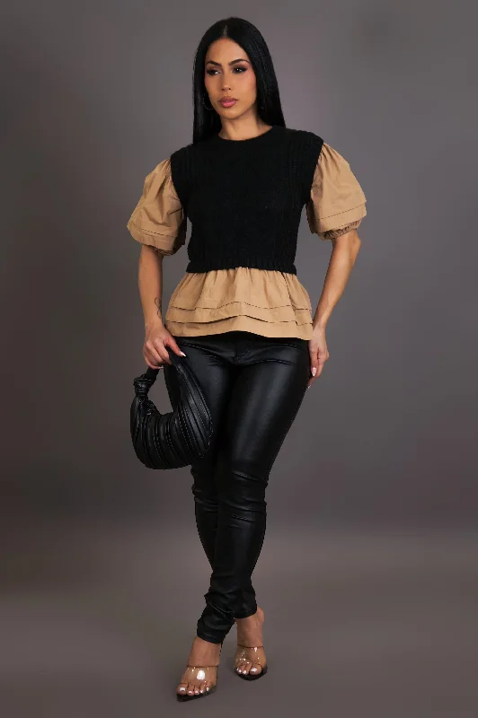 Ready Or Not Top - Black Streetwear Style for 