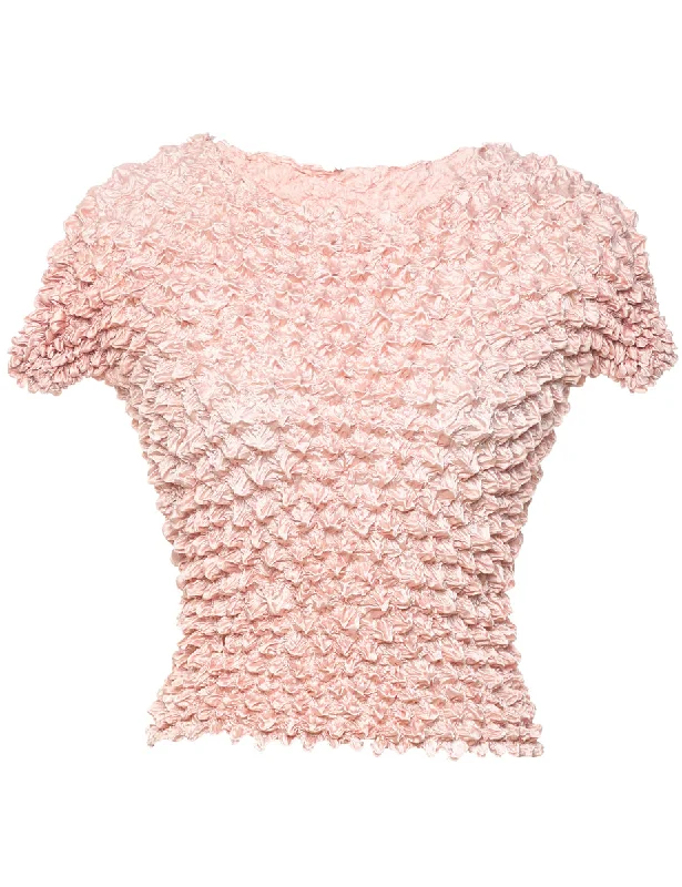 Crinkle Top - S Dapper Women's Bow - adorned