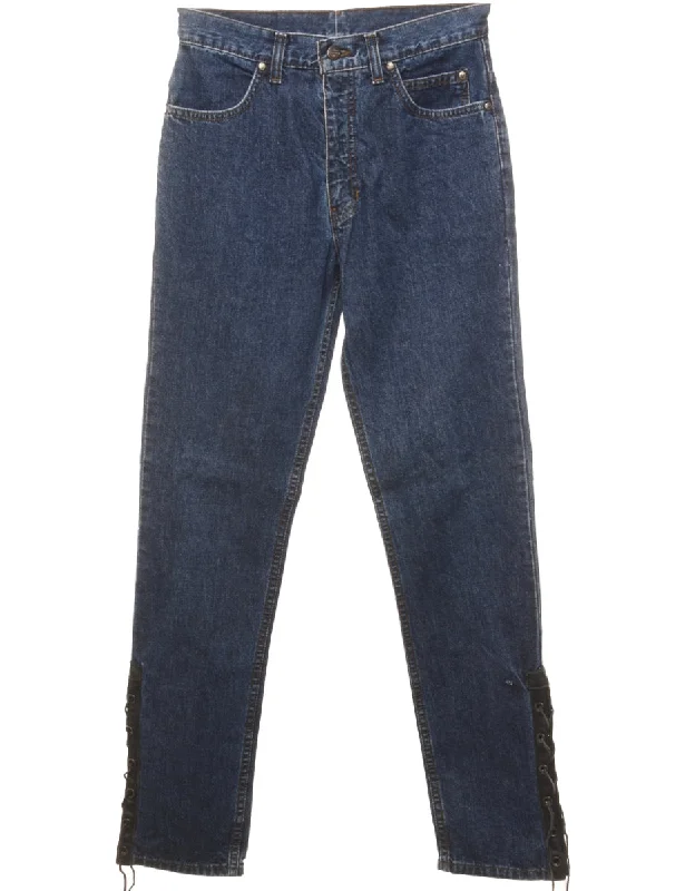 Harley Davidson Medium Wash Tapered Jeans - W29 L33 Cool Women's Skate