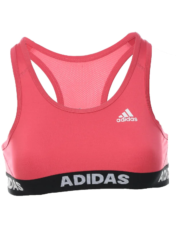 Pink Adidas Classic Sports Bra - S Hip Women's Urban