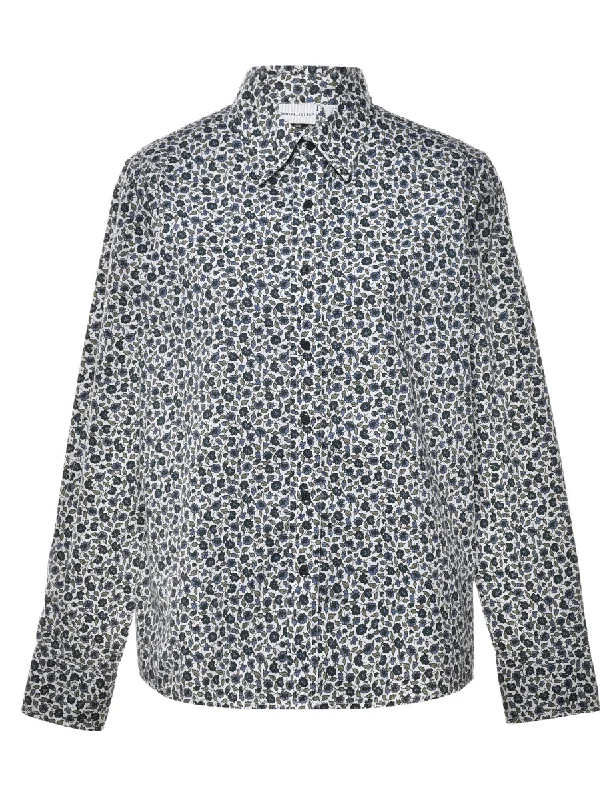 White Stag Floral Shirt - L Minimalist Women's Casual