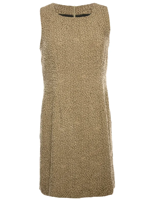 Animal Print Dress - M Dapper Women's 1920S