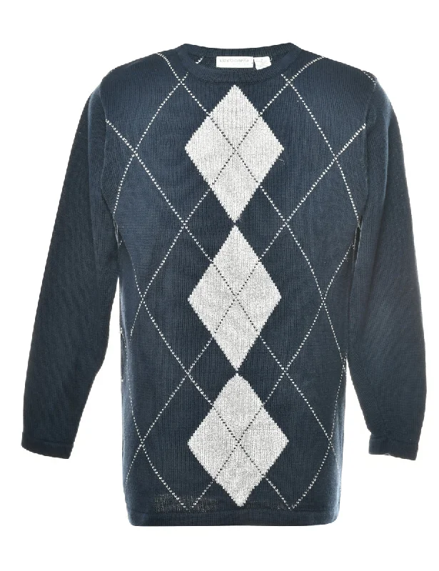 Liz Claiborne Argyle Jumper - S Scandinavian