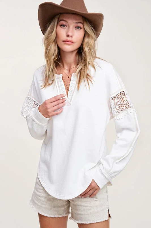 Milly Lace Detail Blouse Women