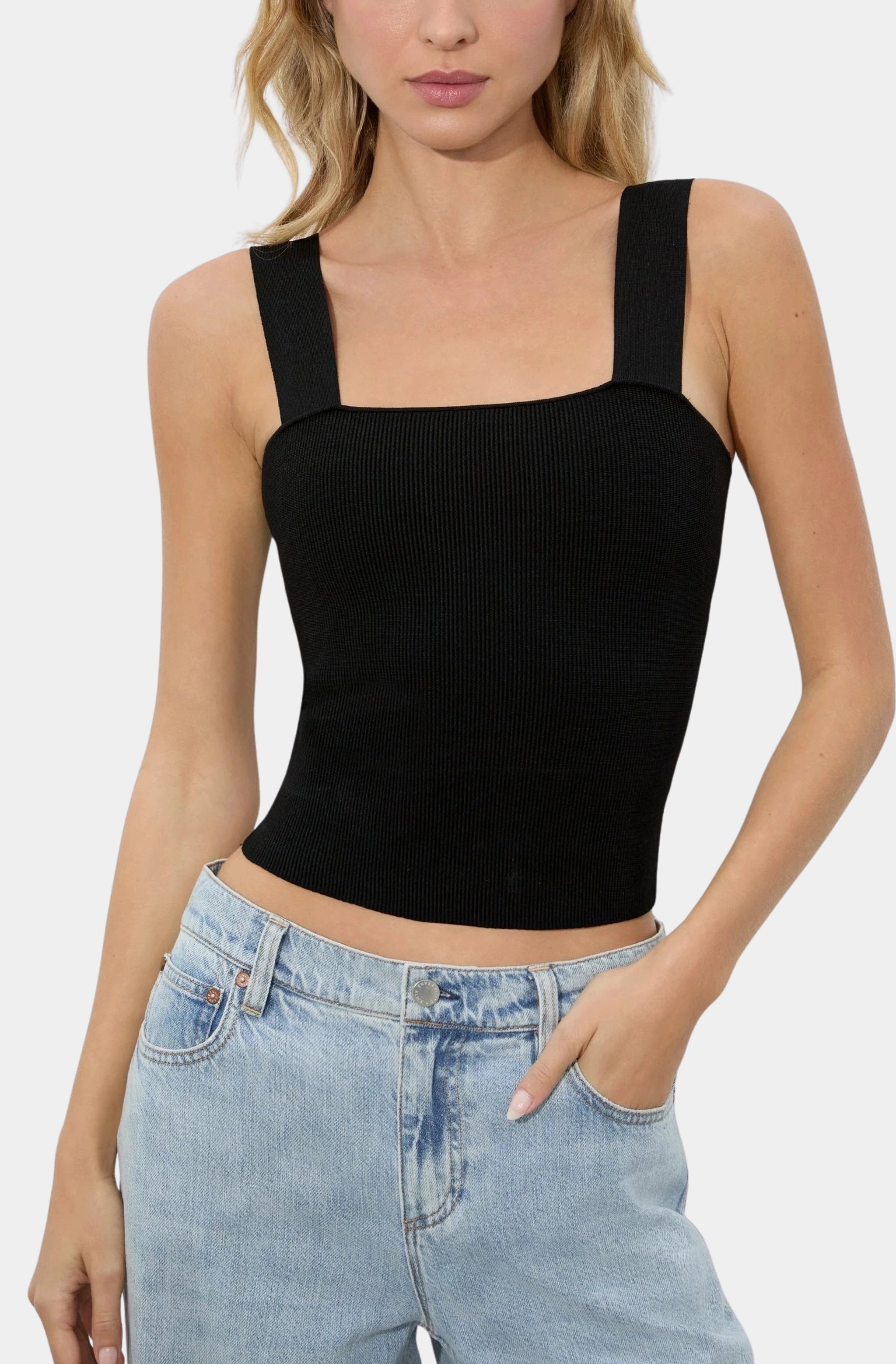Torie Wide Strap Tank Vacation