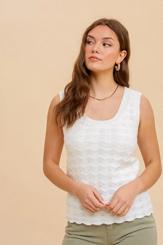 Shelly Ivory Knit tank Adventure