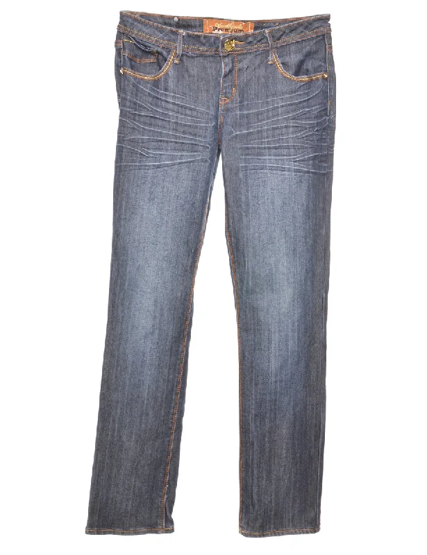 Relaxed Fit Straight Jeans - W31 L33 Youthful Women's Anime - inspired
