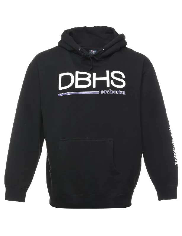 DBHS Black Printed Hooded Sweatshirt - M Sporty Women's Tennis