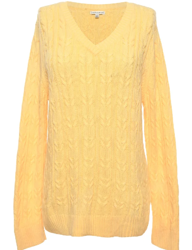 Yellow Croft & Barrow Jumper - L Practical Women's Multi - 