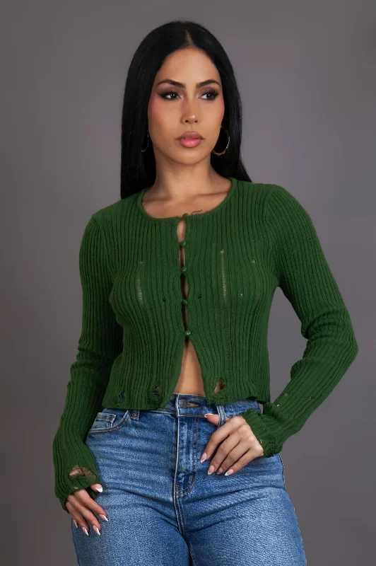 Join Me Crop Top - Green Practical Women's Quick - dry