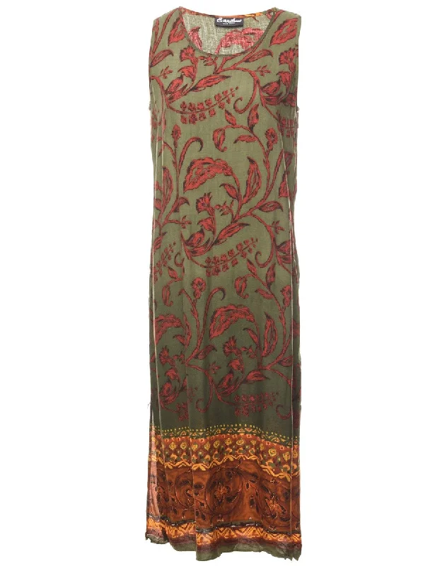 Floral Print Dress - M Cool Women's Skate