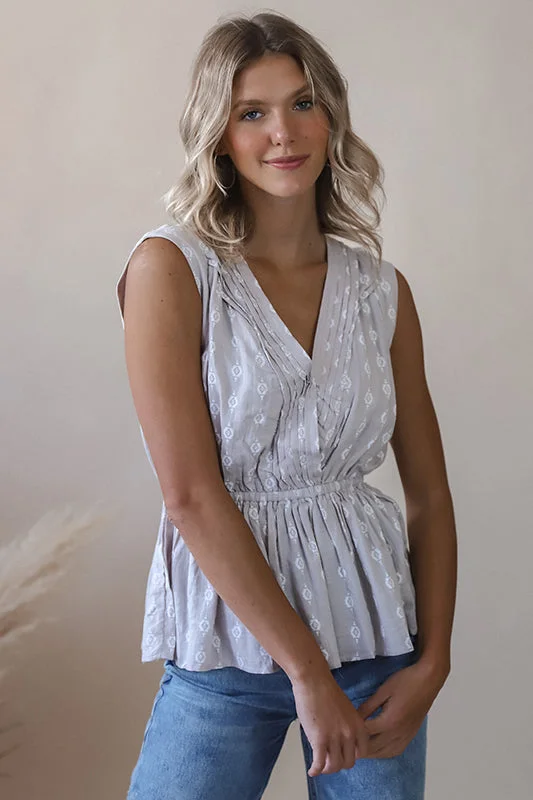 Sylvie Smocked Tank Unique Women's Upcycled