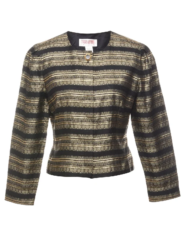 Striped Jacket - M Contemporary 