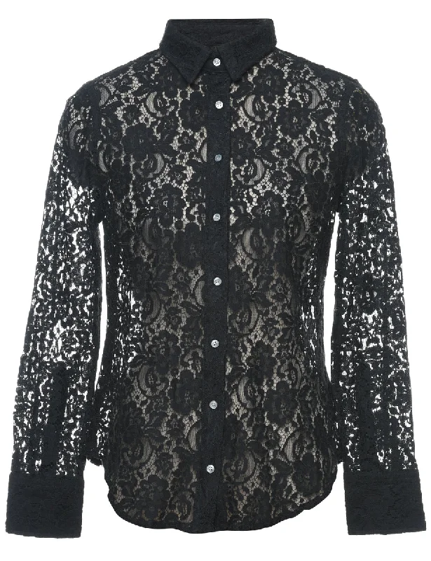 Black Evening Shirt - M Sporty Women's Tennis
