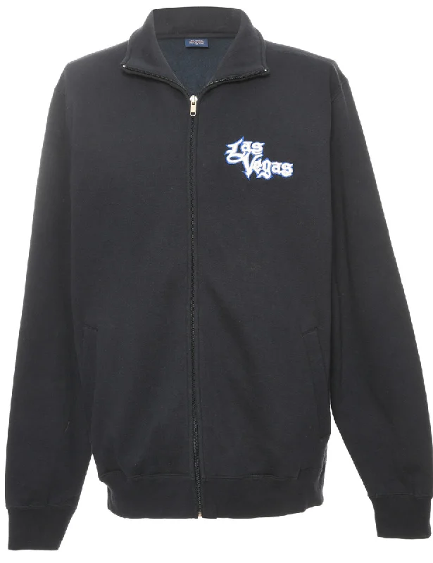 Navy Printed Sweatshirt - XXL Youthful Women's Pop