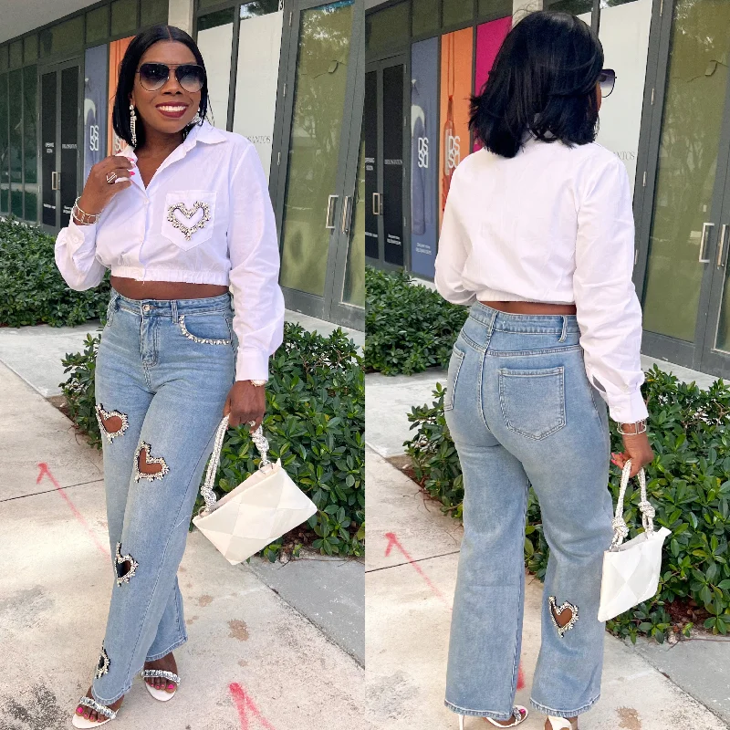 Elsie White Shirt Refined Women's 