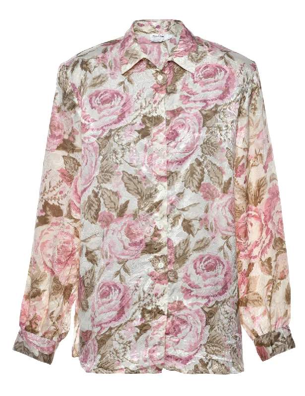 Floral Shirt - L Practical Women's Multi - 