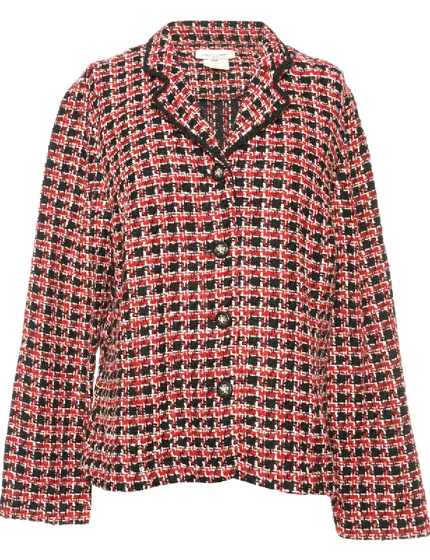 Printed Jacket - M Laid - back Women's Vibe