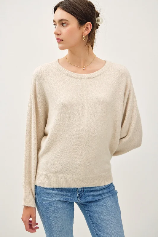 Vanilla Dolman sleeve Sweater Sleek Women's Metallic