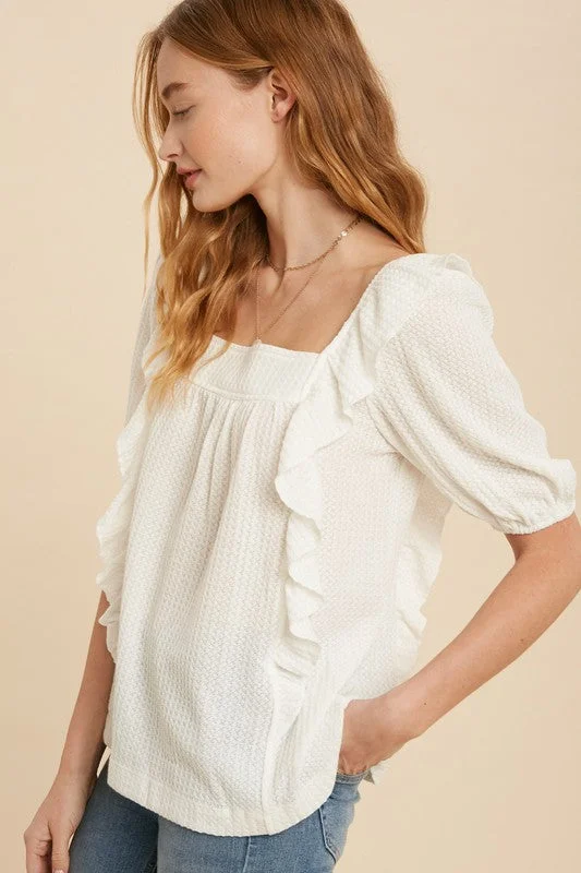 Lauren Ivory Blouse Traditional Women's 