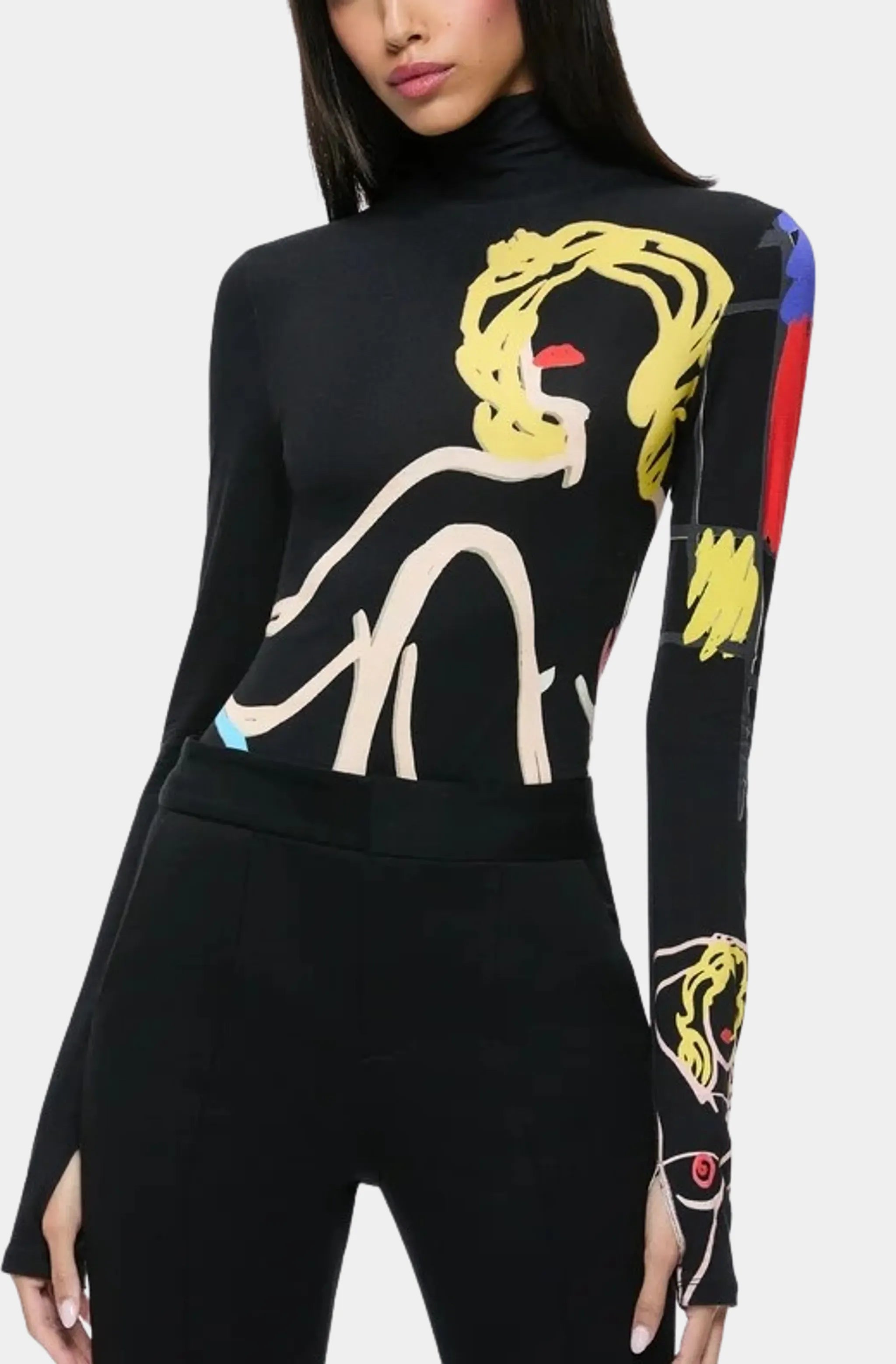 Delaina Long Sleeve Turtleneck Top Cool Women's Skate