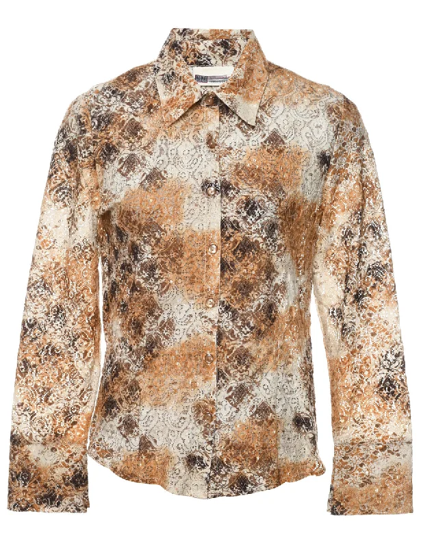 Floral Lace Shirt - M Street