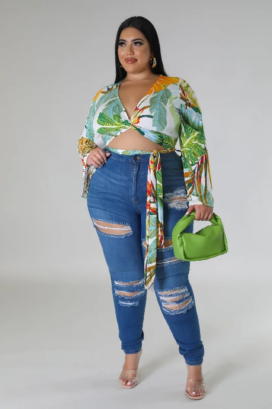 Baby In Paradise Top Sleek Women's Metallic