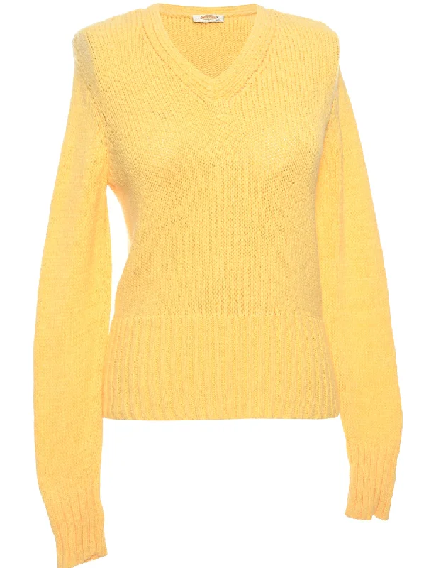 Yellow Talbots Jumper - L Modern Women's Tech