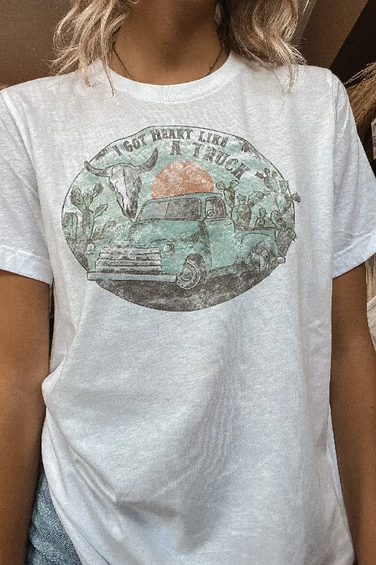 Heart Like A Truck Tee Monochromatic All - in - one