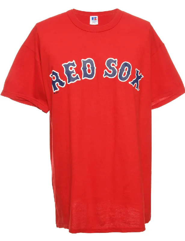 Red Sox Russell Athletic Sports T-shirt - L Elegant Women's Formal 