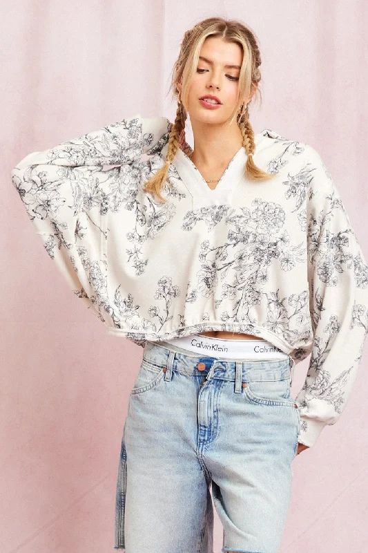 Westend Slouchy Terry Printed Sweatshirt Cashmere