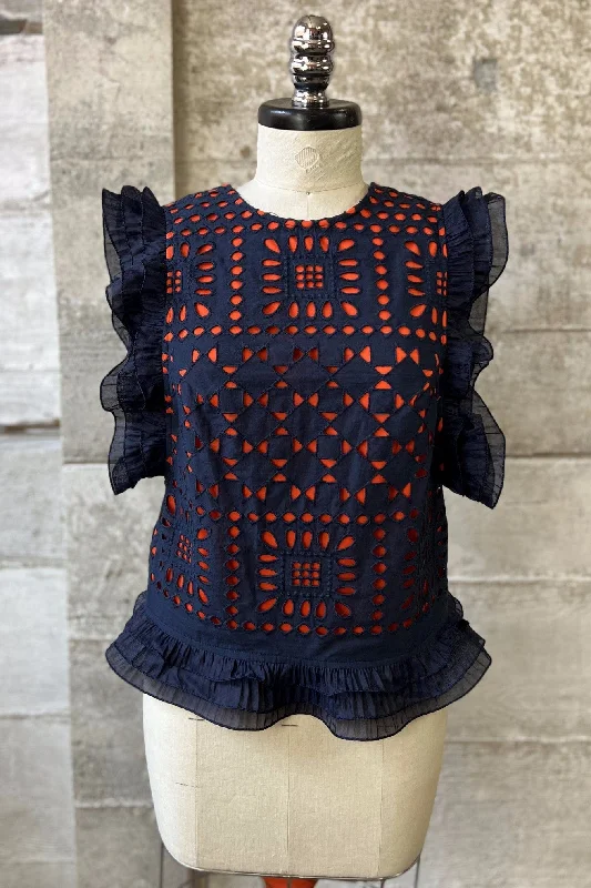 Bel Rose Top - Grenada Eyelet Dynamic Women's Moto