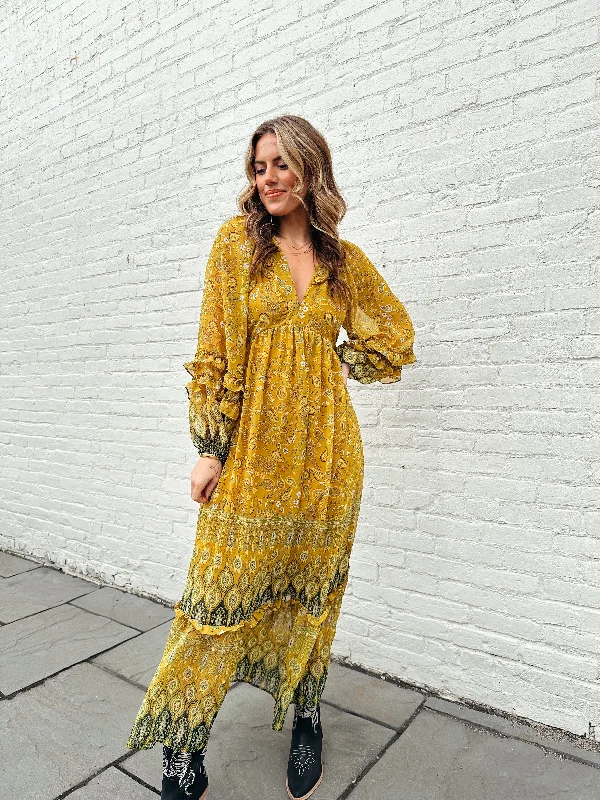 Amber Waves Maxi Dress Earthy Women's Hemp - based