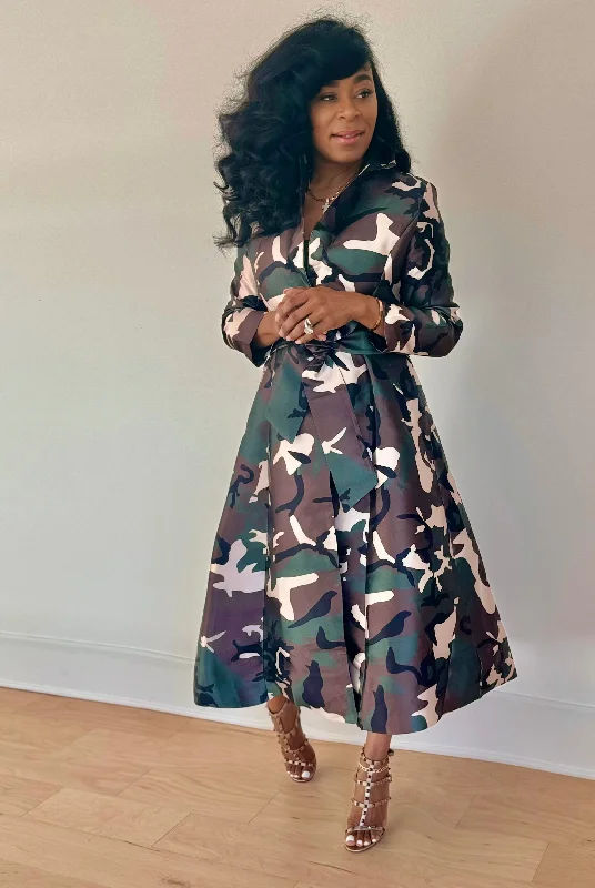 Army Couture Dress Coat Youthful Women's Pop