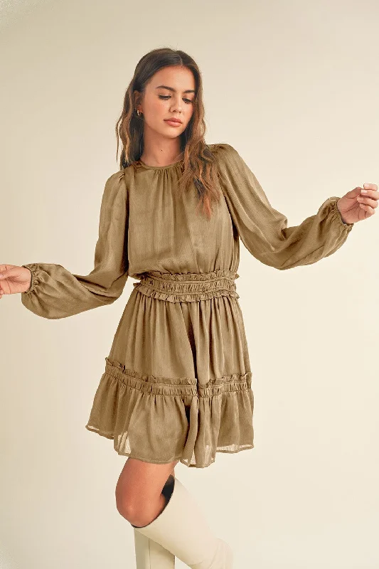 Ash Satin Mini Dress Refined Women's Hand - crafted