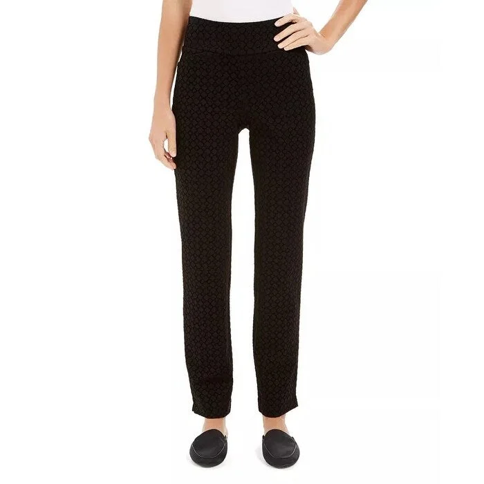 Charter Club Women's Pull-On Tummy Control Pants Black Size 10 Dapper Women's 1920S