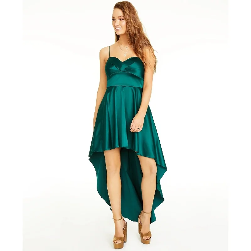 City Studios Junior's Sweetheart High Low Gown Bright Green Size 7 Athletic Women's 
