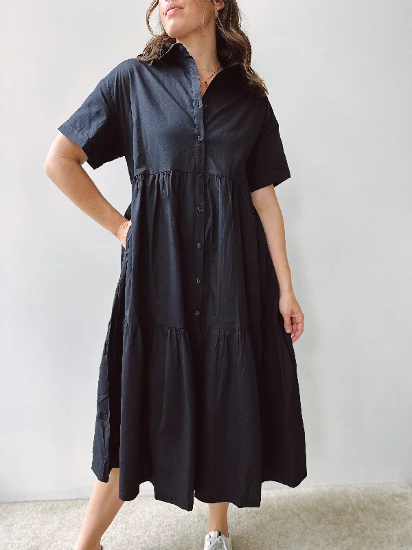 Classic Shirtdress Midi Women
